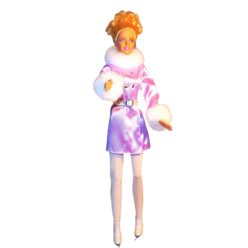Mattel's Vintage 1997 Winter Dazzle Barbie Satin & Fur General Mills